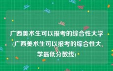 广西美术生可以报考的综合性大学(广西美术生可以报考的综合性大学最低分数线)