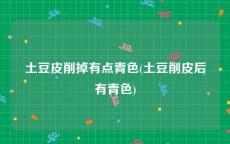 土豆皮削掉有点青色(土豆削皮后有青色)