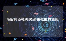 莆田纯原鞋购买(莆田鞋批发货源)