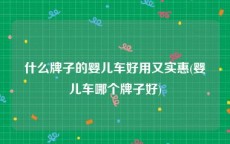 什么牌子的婴儿车好用又实惠(婴儿车哪个牌子好)
