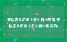 天梭表从后盖上怎么看出型号(天梭表从后盖上怎么看出型号的)
