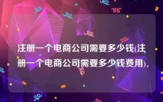注册一个电商公司需要多少钱(注册一个电商公司需要多少钱费用)