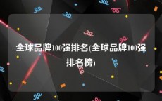 全球品牌100强排名(全球品牌100强排名榜)