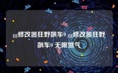gg修改器狂野飙车9 gg修改器狂野飙车9 无限氮气