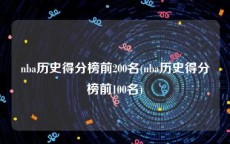 nba历史得分榜前200名(nba历史得分榜前100名)