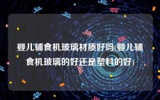 婴儿辅食机玻璃材质好吗(婴儿辅食机玻璃的好还是塑料的好)