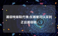 莆田纯原鞋代理(在哪里可以买到正品莆田鞋)