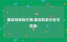 莆田纯原鞋代理(莆田鞋低价批发货源)