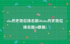 nba历史地位排名前50(nba历史地位排名前50数据)