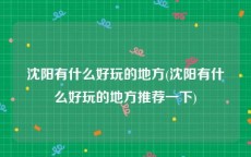 沈阳有什么好玩的地方(沈阳有什么好玩的地方推荐一下)