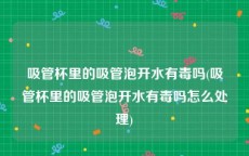 吸管杯里的吸管泡开水有毒吗(吸管杯里的吸管泡开水有毒吗怎么处理)