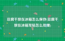 豆腐干放在冰箱怎么保存(豆腐干放在冰箱发粘怎么处理)