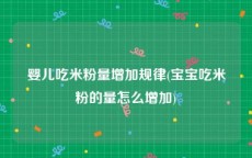 婴儿吃米粉量增加规律(宝宝吃米粉的量怎么增加)