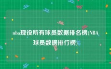 nba现役所有球员数据排名榜(NBA球员数据排行榜)