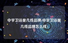中宇卫浴是几线品牌(中宇卫浴是几线品牌怎么样)