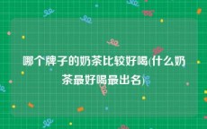 哪个牌子的奶茶比较好喝(什么奶茶最好喝最出名)