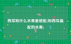 西瓜和什么水果是绝配(和西瓜最配的水果)