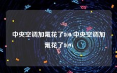 中央空调加氟花了800(中央空调加氟花了809)