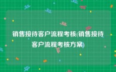 销售接待客户流程考核(销售接待客户流程考核方案)