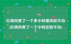 红烧肉煮了一个多小时瘦肉咬不动(红烧肉煮了一个小时还咬不动)