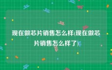 现在做芯片销售怎么样(现在做芯片销售怎么样了)