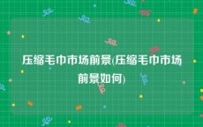 压缩毛巾市场前景(压缩毛巾市场前景如何)