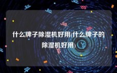 什么牌子除湿机好用(什么牌子的除湿机好用)
