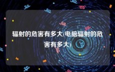 辐射的危害有多大(电脑辐射的危害有多大)