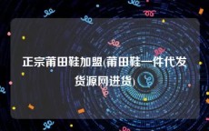 正宗莆田鞋加盟(莆田鞋一件代发货源网进货)