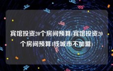 宾馆投资20个房间预算(宾馆投资20个房间预算4线城市不加盟)
