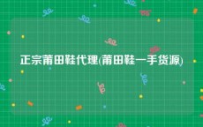 正宗莆田鞋代理(莆田鞋一手货源)