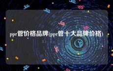 ppr管价格品牌(ppr管十大品牌价格)