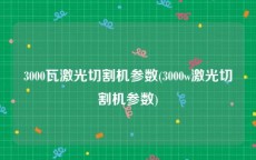 3000瓦激光切割机参数(3000w激光切割机参数)