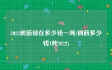 2022钢筋现在多少钱一吨(钢筋多少钱1吨2022)