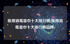 医用消毒湿巾十大排行榜(医用消毒湿巾十大排行榜品牌)