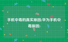 手机中毒的真实原因(华为手机中毒原因)