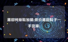 莆田纯原鞋加盟(低价莆田鞋子一手货源)