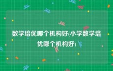 数学培优哪个机构好(小学数学培优哪个机构好)