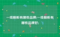 一线橱柜有哪些品牌(一线橱柜有哪些品牌好)