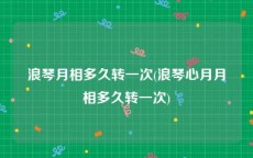 浪琴月相多久转一次(浪琴心月月相多久转一次)