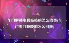 车门解锁电机吱吱响怎么回事(车门关门吱吱响怎么回事)