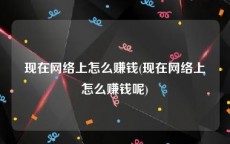 现在网络上怎么赚钱(现在网络上怎么赚钱呢)