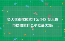 冬天夜市摆摊卖什么小吃(冬天夜市摆摊卖什么小吃最火爆)