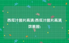 西瓜汁图片高清(西瓜汁图片高清效果图)