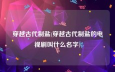穿越古代制盐(穿越古代制盐的电视剧叫什么名字)
