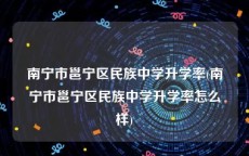 南宁市邕宁区民族中学升学率(南宁市邕宁区民族中学升学率怎么样)