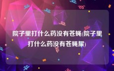 院子里打什么药没有苍蝇(院子里打什么药没有苍蝇屎)
