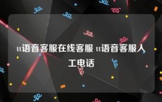 tt语音客服在线客服 tt语音客服人工电话