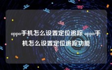 oppo手机怎么设置定位追踪 oppo手机怎么设置定位追踪功能