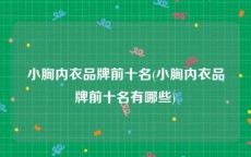 小胸内衣品牌前十名(小胸内衣品牌前十名有哪些)
